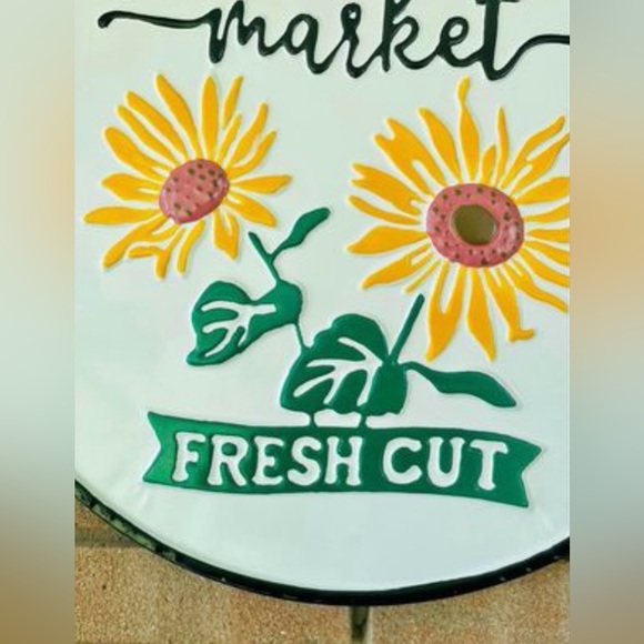 Sunflower Market Metal Enamel Sign - Picture 7 of 10